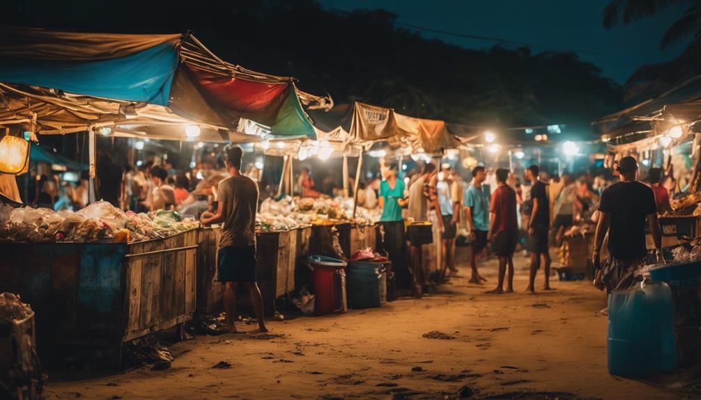 night markets environmental effects